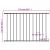 Panou de gard, negru, 1,7 x 1,25 m, oțel vopsit electrostatic GartenMobel Dekor