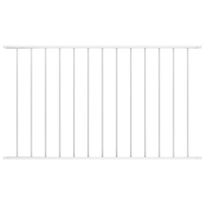 Panou de gard, alb, 1,7 x 0,75 m, oțel vopsit electrostatic GartenMobel Dekor
