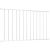 Panou de gard, alb, 1,7 x 1,25 m, oțel vopsit electrostatic GartenMobel Dekor