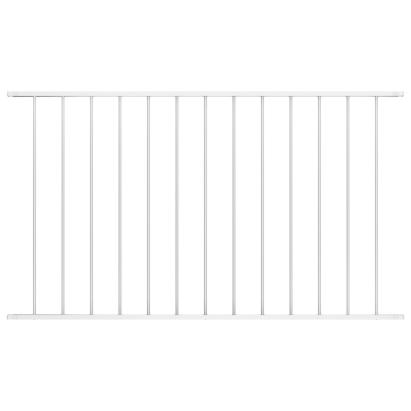 Panou de gard, alb, 1,7 x 1,25 m, oțel vopsit electrostatic GartenMobel Dekor