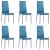 Set mobilier de bucătărie, 7 piese, albastru GartenMobel Dekor