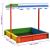 Cutie de nisip cu acoperiș ajustabil, multicolor lemn brad UV50 GartenMobel Dekor
