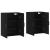 Dulapuri cu montaj pe perete, 2 buc, negru, 69,5x34x90 cm GartenMobel Dekor