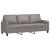 Set de canapea cu perne, 2 piese, gri taupe, material textil GartenMobel Dekor