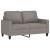 Set de canapea cu perne, 2 piese, gri taupe, material textil GartenMobel Dekor