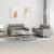 Set de canapele cu perne, 2 piese, gri taupe, textil GartenMobel Dekor