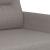 Set de canapele cu perne, 3 piese, gri taupe, textil GartenMobel Dekor