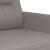 Set de canapele cu perne, 2 piese, gri taupe, textil GartenMobel Dekor