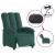 Fotoliu rabatabil electric, verde închis, material textil GartenMobel Dekor