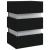 Dulap noptieră, cu LED, negru, 45x35x67 cm, lemn prelucrat GartenMobel Dekor