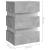 Dulap noptieră, cu LED, gri beton, 45x35x67 cm, lemn prelucrat GartenMobel Dekor