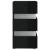Dulap noptieră cu LED negru lucios 45x35x67cm lemn prelucrat GartenMobel Dekor
