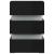 Dulap noptieră cu LED negru lucios 45x35x67cm lemn prelucrat GartenMobel Dekor