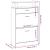 Pantofar, gri beton, 63x24x104 cm, lemn prelucrat GartenMobel Dekor