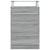 Pantofar, gri sonoma, 63x24x104 cm, lemn prelucrat GartenMobel Dekor