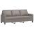 Canapea cu 3 locuri, taupe, 180 cm, material textil GartenMobel Dekor