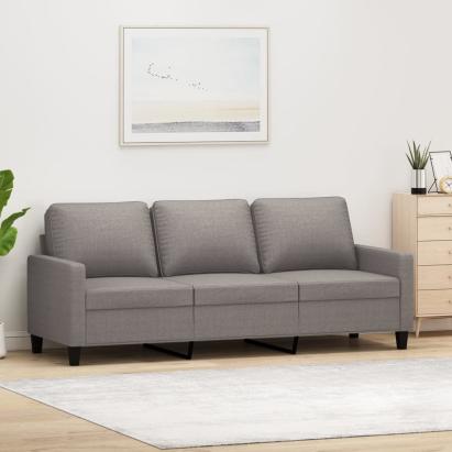Canapea cu 3 locuri, taupe, 180 cm, material textil GartenMobel Dekor