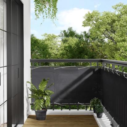 Paravan de balcon, antracit, 75x800 cm, 100% poliester oxford GartenMobel Dekor