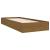 Cadru de pat mic single, maro miere, 75x190 cm, lemn masiv GartenMobel Dekor