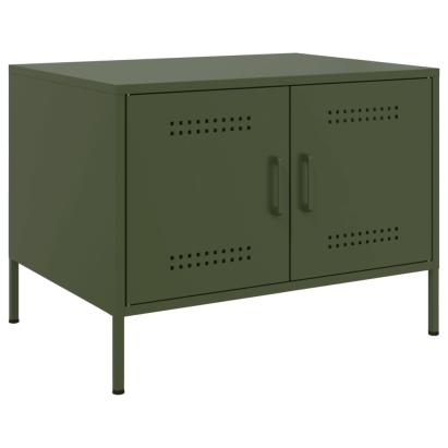 Măsuță cafea verde măsliniu 68x50x50,5 cm oțel laminat la rece GartenMobel Dekor