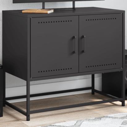 Dulap TV, negru, 68,5x39x60,5 cm, oțel GartenMobel Dekor