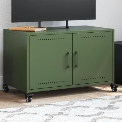 Dulap TV, verde măsliniu, 68x39x43,5 cm, oțel laminat la rece GartenMobel Dekor