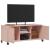 Dulap TV, roz, 100,5x39x43,5 cm, oțel laminat la rece GartenMobel Dekor