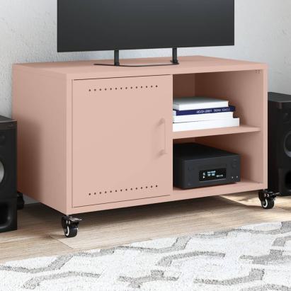 Dulap TV, roz, 68x39x43,5 cm, oțel laminat la rece GartenMobel Dekor