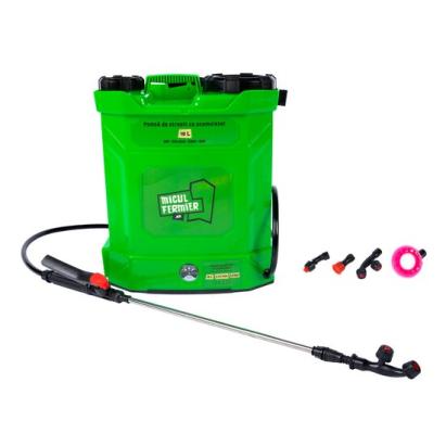 Pulverizator gradina, pompa de stropit, vermorel, Micul Fermier, electric, pentru spate, cu acumulator 8 Ah, 10 L GartenVIP DiyLine