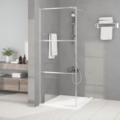 Paravan duș walk-in argintiu 80x195 cm sticlă ESG transparentă GartenMobel Dekor
