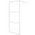 Paravan duș walk-in argintiu 90x195 cm sticlă ESG transparentă GartenMobel Dekor