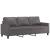 Set de canapele cu perne, 4 piese, gri, piele ecologică GartenMobel Dekor