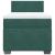 Pat box spring cu saltea, verde închis, 100x200 cm, catifea GartenMobel Dekor
