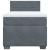 Pat box spring cu saltea, gri închis, 100x200 cm, catifea GartenMobel Dekor