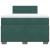 Pat box spring cu saltea, verde închis, 120x190 cm, catifea GartenMobel Dekor