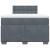 Pat box spring cu saltea, gri închis, 120x190 cm, catifea GartenMobel Dekor