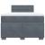 Pat box spring cu saltea, gri închis, 120x200 cm, catifea GartenMobel Dekor