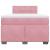 Pat box spring cu saltea, roz, 120x200 cm, catifea GartenMobel Dekor