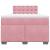 Pat box spring cu saltea, roz, 120x200 cm, catifea GartenMobel Dekor