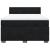 Pat box spring cu saltea, negru, 140x190 cm, catifea GartenMobel Dekor