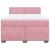 Pat box spring cu saltea, roz, 140x190 cm, catifea GartenMobel Dekor