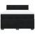 Pat box spring cu saltea, negru, 140x190 cm, catifea GartenMobel Dekor