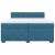 Pat box spring cu saltea, albastru, 200x200 cm, catifea GartenMobel Dekor