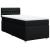 Pat box spring cu saltea, negru, 80x200 cm, textil GartenMobel Dekor