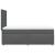 Pat box spring cu saltea, gri închis, 80x200 cm, textil GartenMobel Dekor