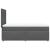 Pat box spring cu saltea, gri închis, 80x200 cm, textil GartenMobel Dekor