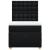 Pat box spring cu saltea, negru, 80x200 cm, textil GartenMobel Dekor