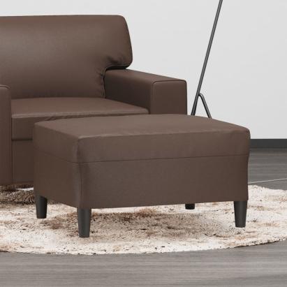Taburet, maro, 70x55x41 cm, piele ecologică GartenMobel Dekor