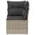 Canapea de colț cu pernă de grădină, gri deschis, poliratan GartenMobel Dekor