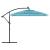 Umbrelă soare de grădină stâlp din oțel, albastru 246x246x230cm GartenMobel Dekor
